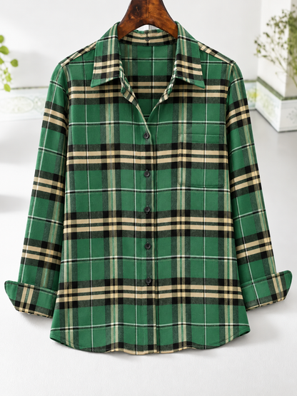 🍂 NEW SEASON DEAL | Women's Cotton Long-Sleeve Top – Elegant Slim Fit for Just $24.99!