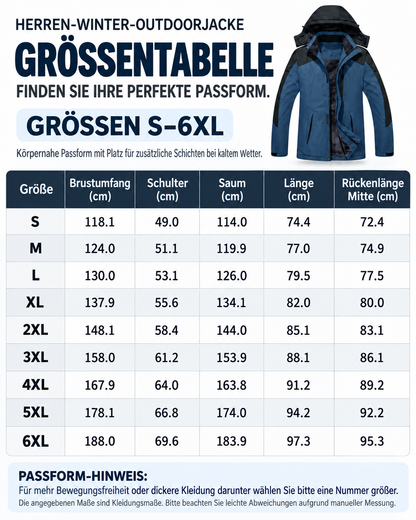 🔥 BESTSELLER  | Herren-Outdoorjacke mit Fleecefutter