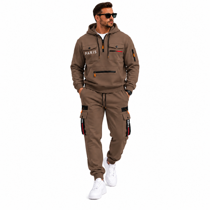 Men's 2-Piece Hoodie & Cargo Jogger Set