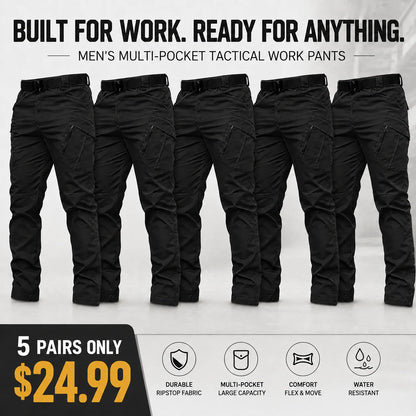 Men's Multi-Pocket Tactical Work Pants