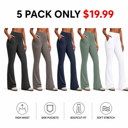 Women's High-Waisted Bootcut Flare Leggings