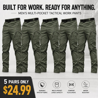 Men's Multi-Pocket Tactical Work Pants