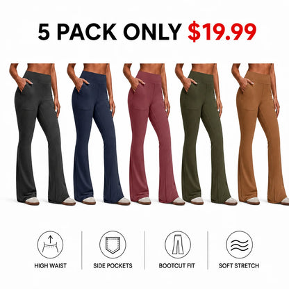 Women's High-Waisted Bootcut Flare Leggings