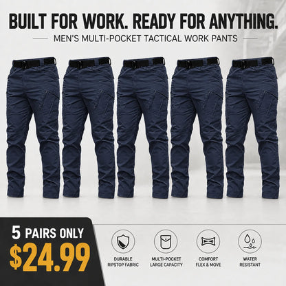 Men's Multi-Pocket Tactical Work Pants