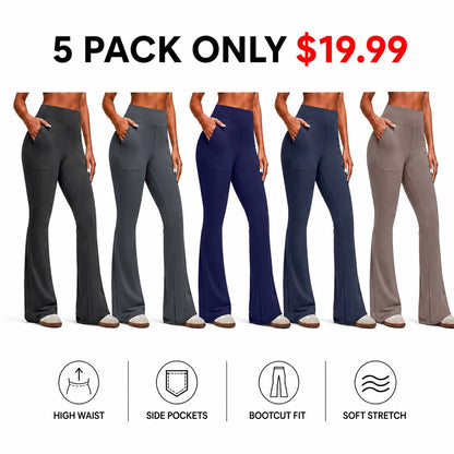 Women's High-Waisted Bootcut Flare Leggings