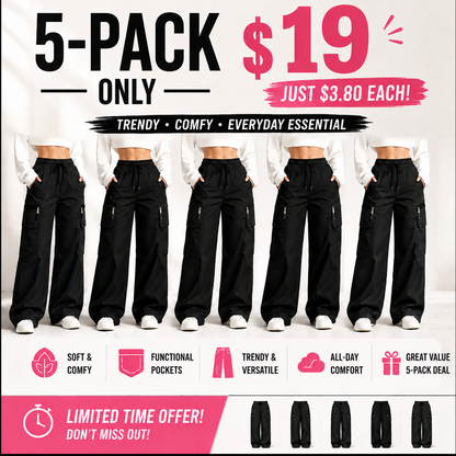 ⚡FINAL SALE 🔥Women's lightweight loose cargo pants with multiple pockets