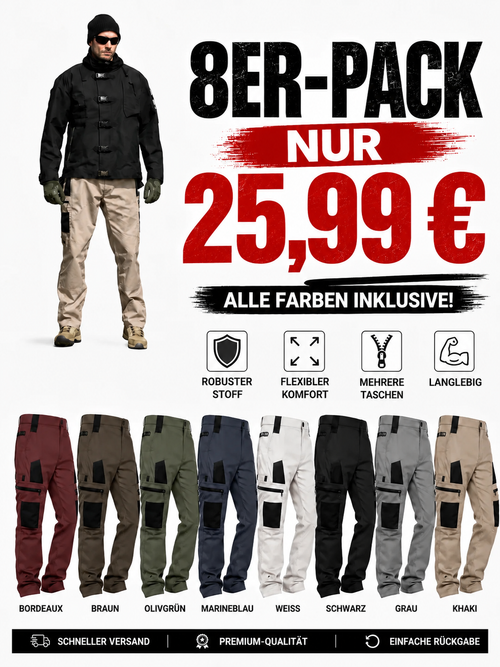 🔥 Herren-Taktikhose mit wasserabweisendem Schutz 🔥 Alle Farben inklusive