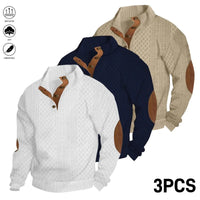 White + Dark Blue + Khaki