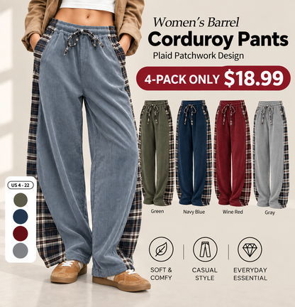 Women's Corduroy Barrel Pants🍂 FALL SPECIAL | 4 FOR ONLY $18.99! | BEST VALUE: 9 FOR ONLY $24.95