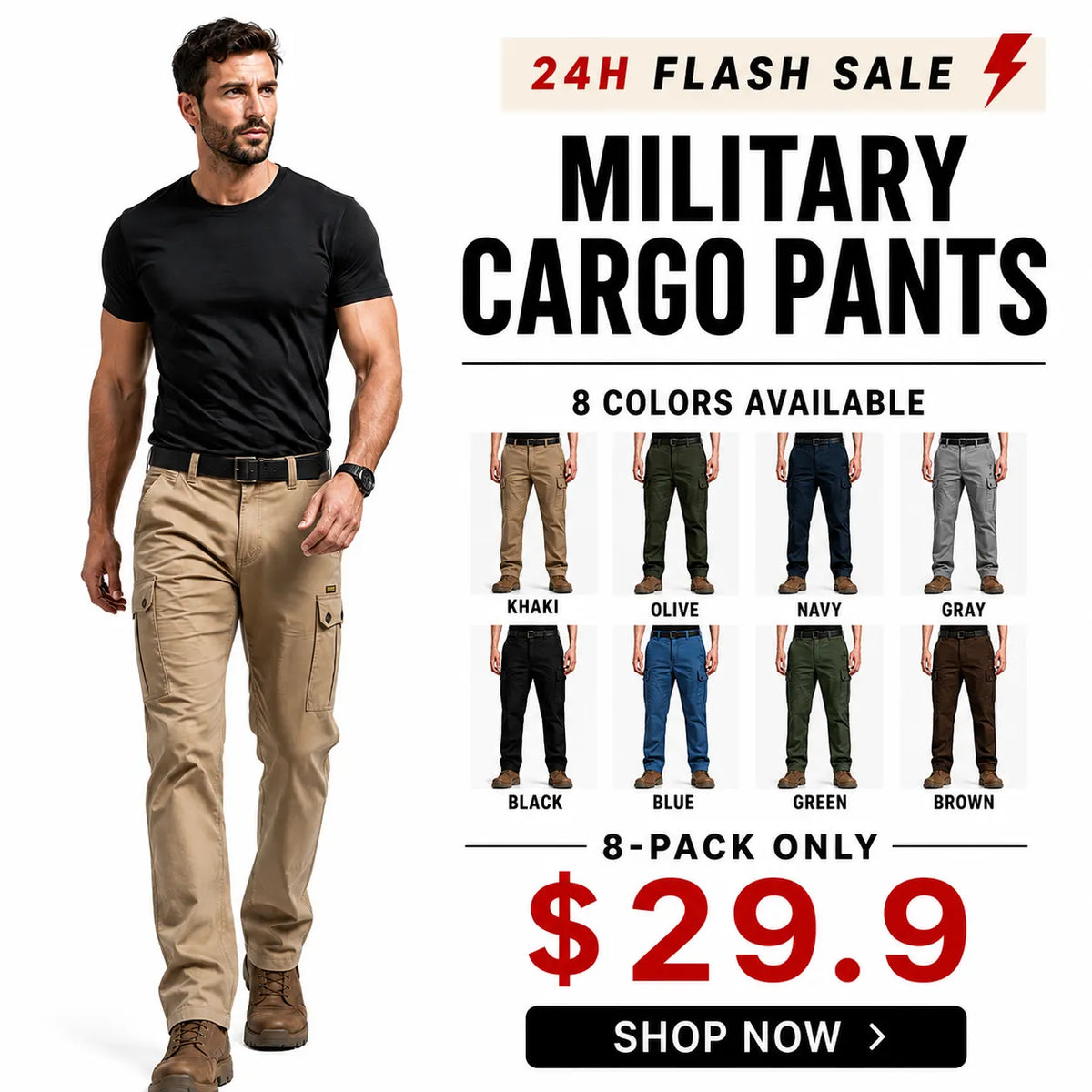 Men's work Pants with 7 Pockets