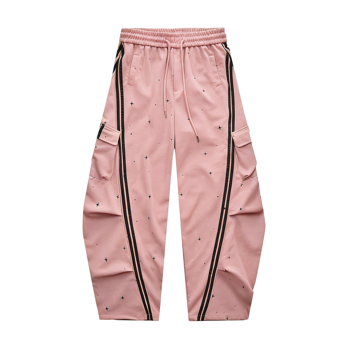 Women  Wide Leg Drawstring Joggers with Side Pockets