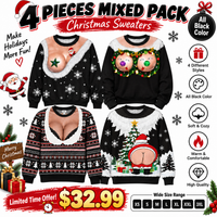 4-Piece Mixed Pack * Black