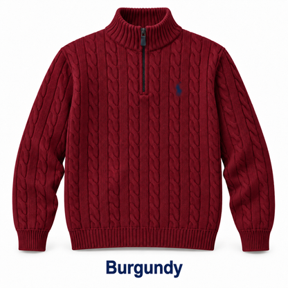 🍂 Men's Classic Quarter-Zip Cable-Knit Sweaters 🔥 Everyday Comfort | Clearance Bundle Deal