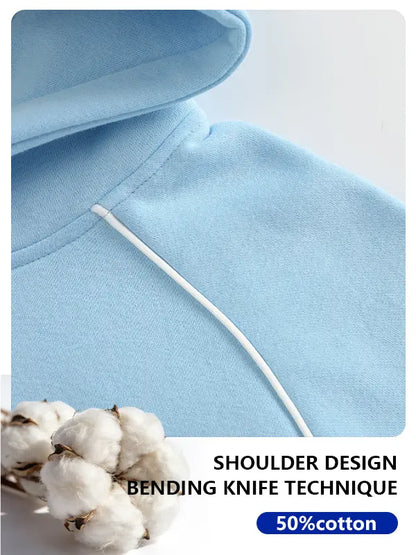 Men's Cotton-Blend Hooded Pullover Sweatshirt