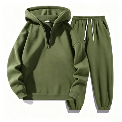 Men’s 2-Piece Vintage Knitted Tracksuit Set