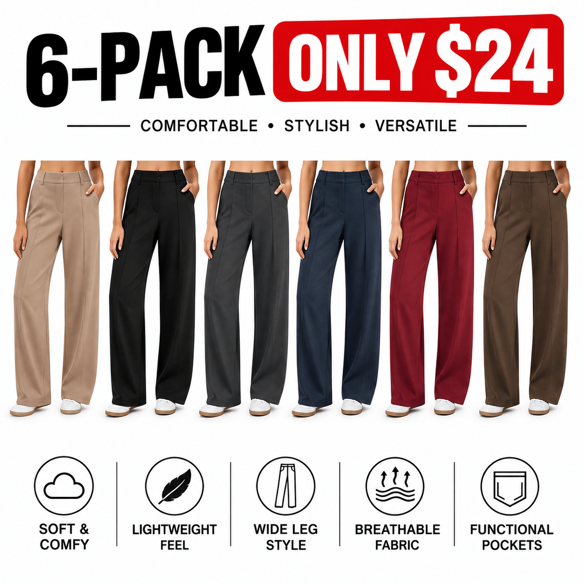 Women's High-Rise Straight Leg Ponte Pants