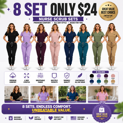 🔥Women's Multi-Pocket Jogger Set – Lightweight & Breathable