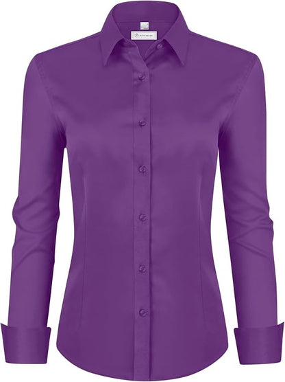 【LAST DAY SALE】Women Classic-Fit Dress Shirts