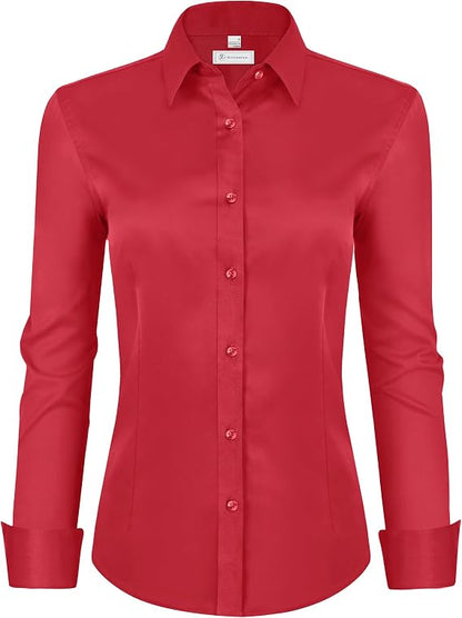 【LAST DAY SALE】Women Classic-Fit Dress Shirts