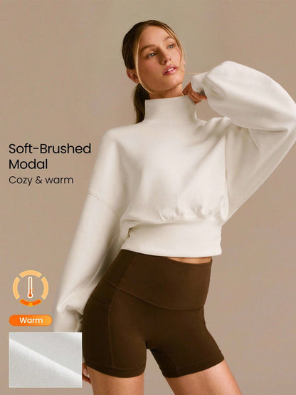 Soft And Comfortable Crewneck Sweatshirt Wide-Leg Pants Set