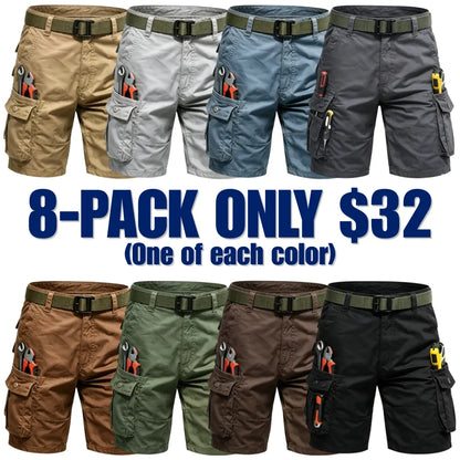 Men's Casual Cargo Pants with Multiple Pockets