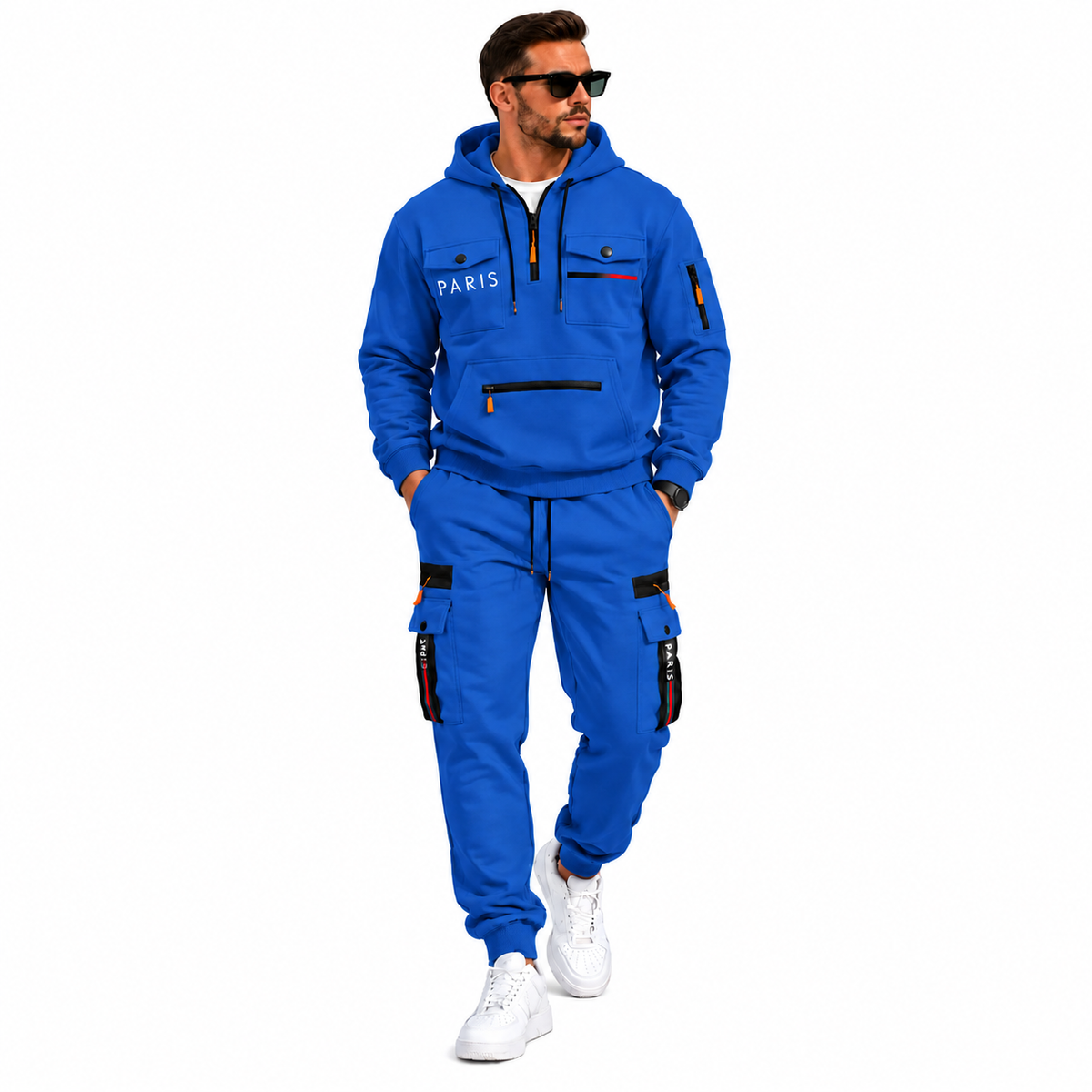 Men's 2-Piece Hoodie & Cargo Jogger Set