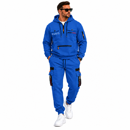Men's 2-Piece Hoodie & Cargo Jogger Set