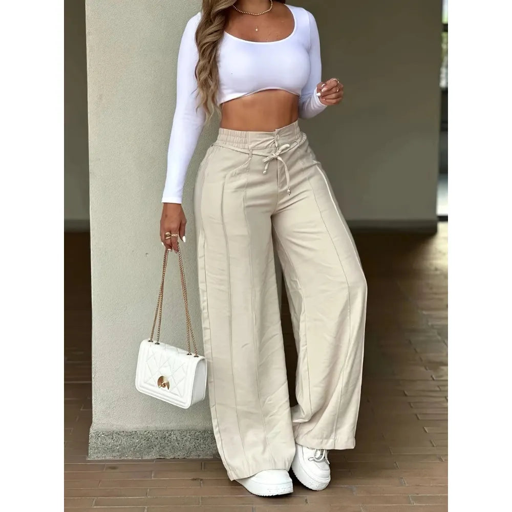 Women's Wide Leg Casual Pants