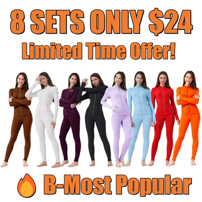🔥Women's Sporty Tracksuit Set🔥8-Pack - All Colors Included, Only $24