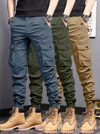 Blue + Army Green + Khaki