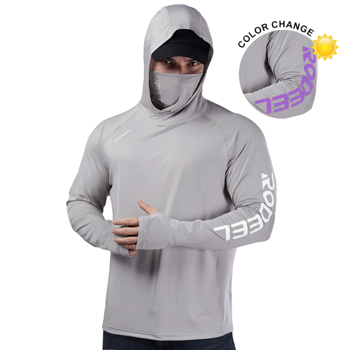 ☀️Men's UPF 50+ Sun Protection Hoodie with UV Detection