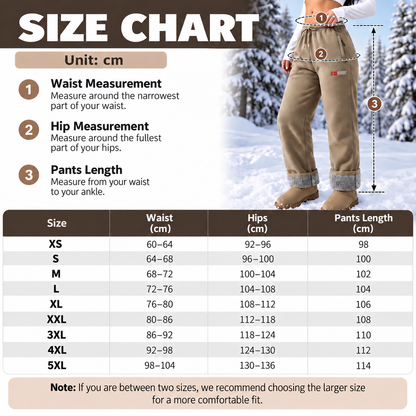 🔥 Popular Product —— Women's thermal trousers made of 100% cotton with a warm fleece lining