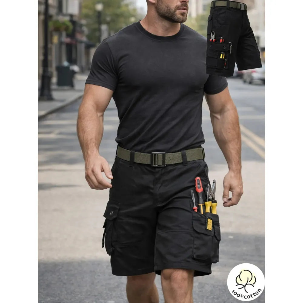 Men's Casual Cargo Pants with Multiple Pockets