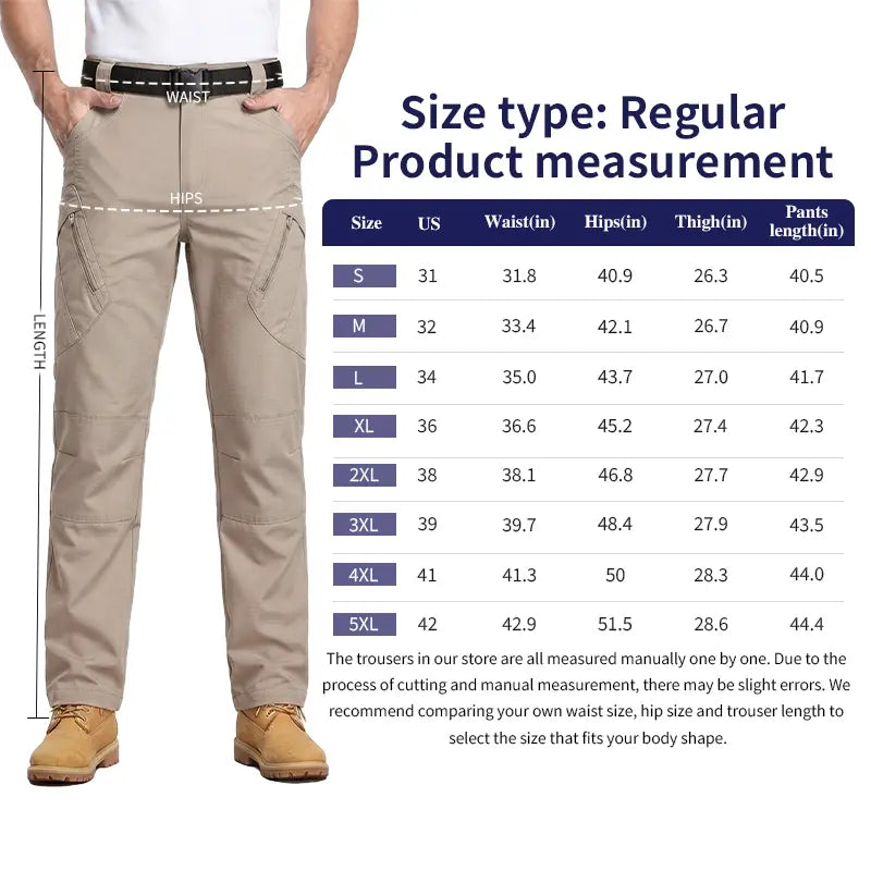 Men's Multi-Pocket Tactical Work Pants