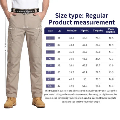 Men's Multi-Pocket Tactical Work Pants