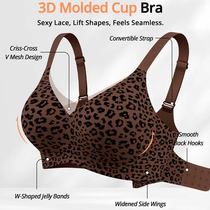 Women's Jelly Support Bra – Wirefree & Full Coverage