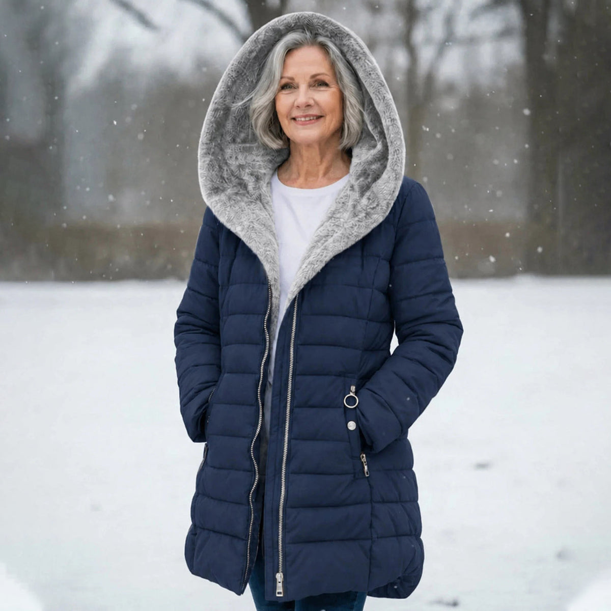 [LAST DAY SALE]-Quilted coat with fleece lining