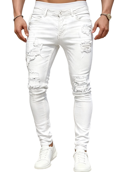 Men's Stretch Ripped Skinny Jeans