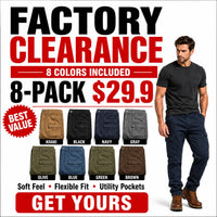 Brown+Black+Khaki+Navy+Stone+Charcoal +Coyote+Army Green(8 Pants Together)