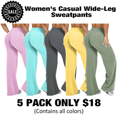 Women's Casual Wide-Leg Sweatpants-🔥10-Pack- Only $24
