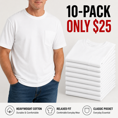 ✨Classic Heavyweight Pocket Work Tee – Relaxed Fit, Built for Everyday Work
