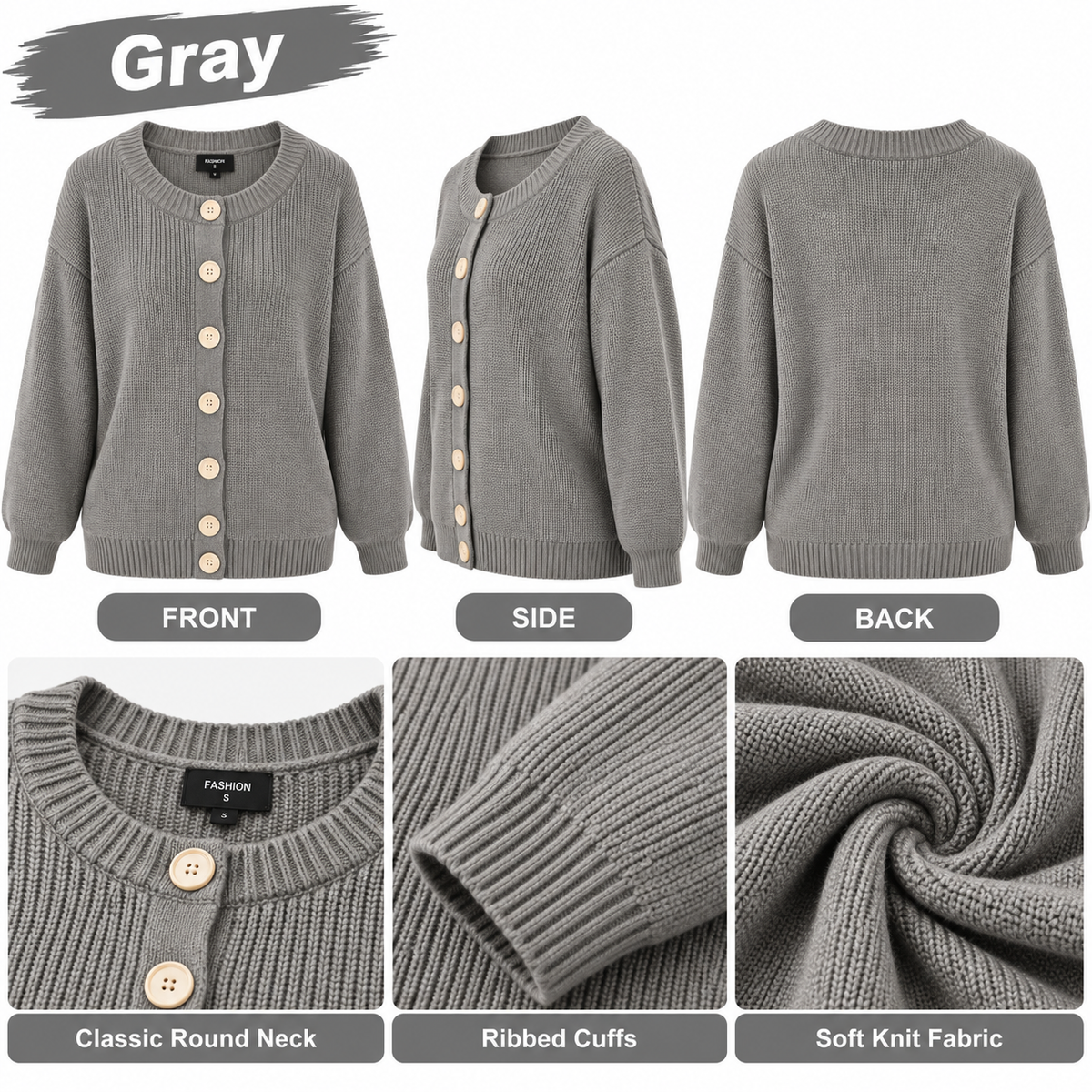 🏭 FACTORY LIMITED-TIME SALE ⚡ FINAL SALE – 8 FOR $26.99! WOMEN'S Cozy Knit Cardigans
