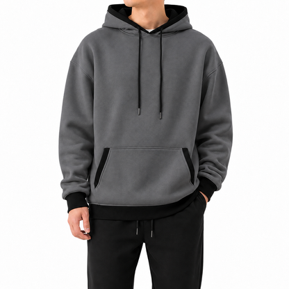 Men's Relaxed-Fit Pullover Hoodie