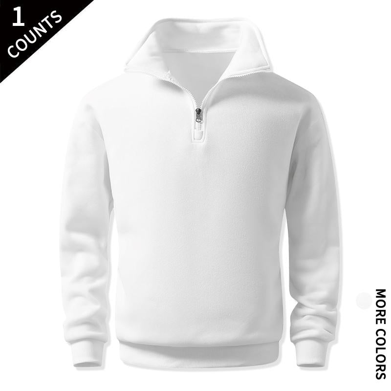 Men's Cozy Quarter-Zip Sweatshirts, Single or 2-Pack