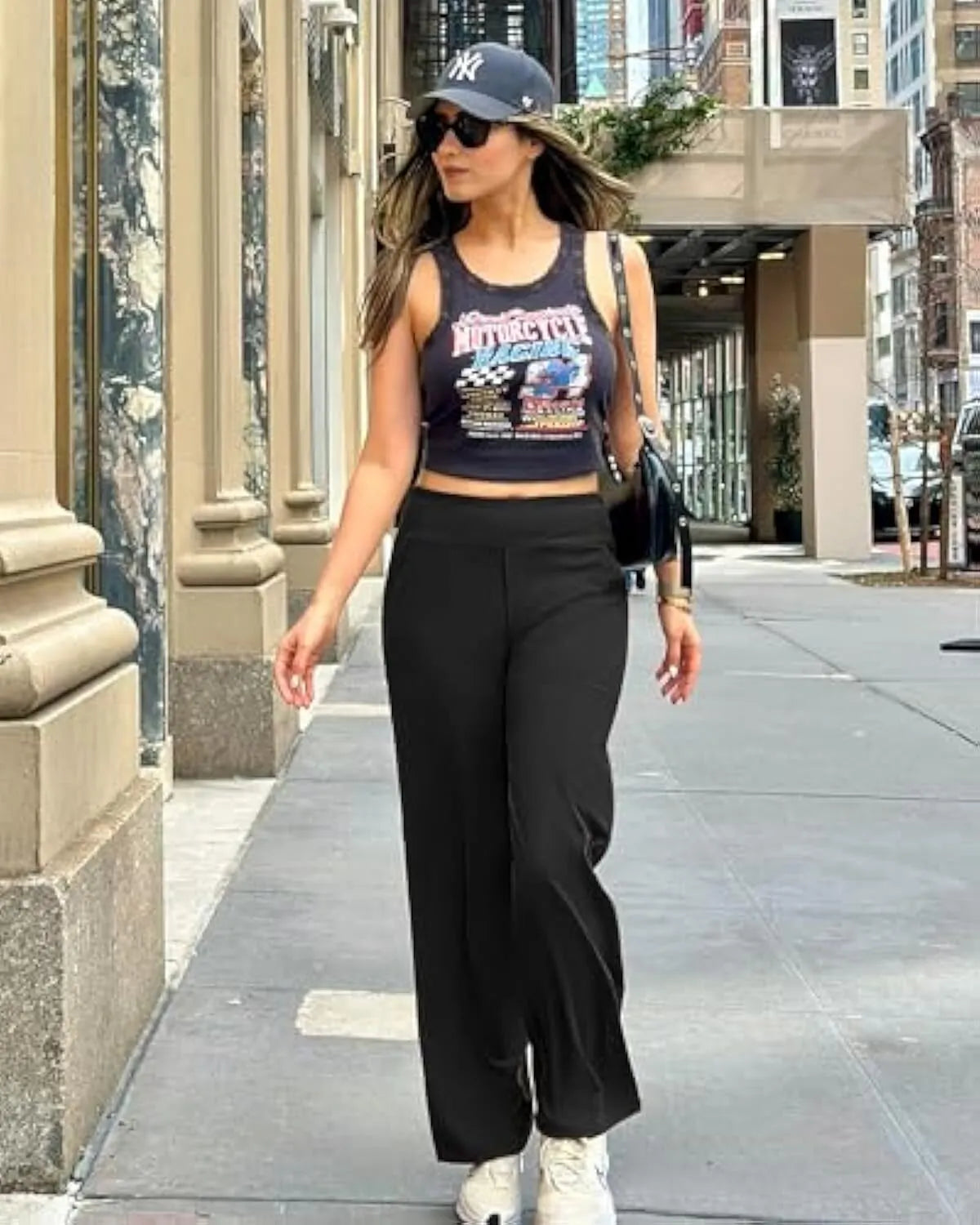 Loose High-Waist Business Casual Pants
