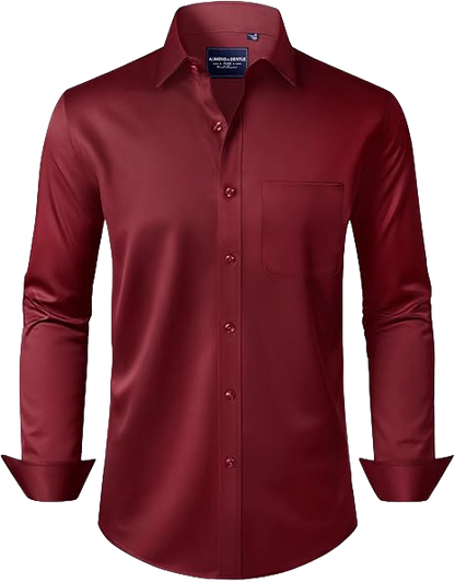 Men's Stain Sheild Business Casual Dress Shirts