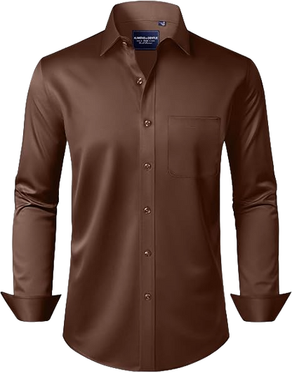 Men's Stain Sheild Business Casual Dress Shirts