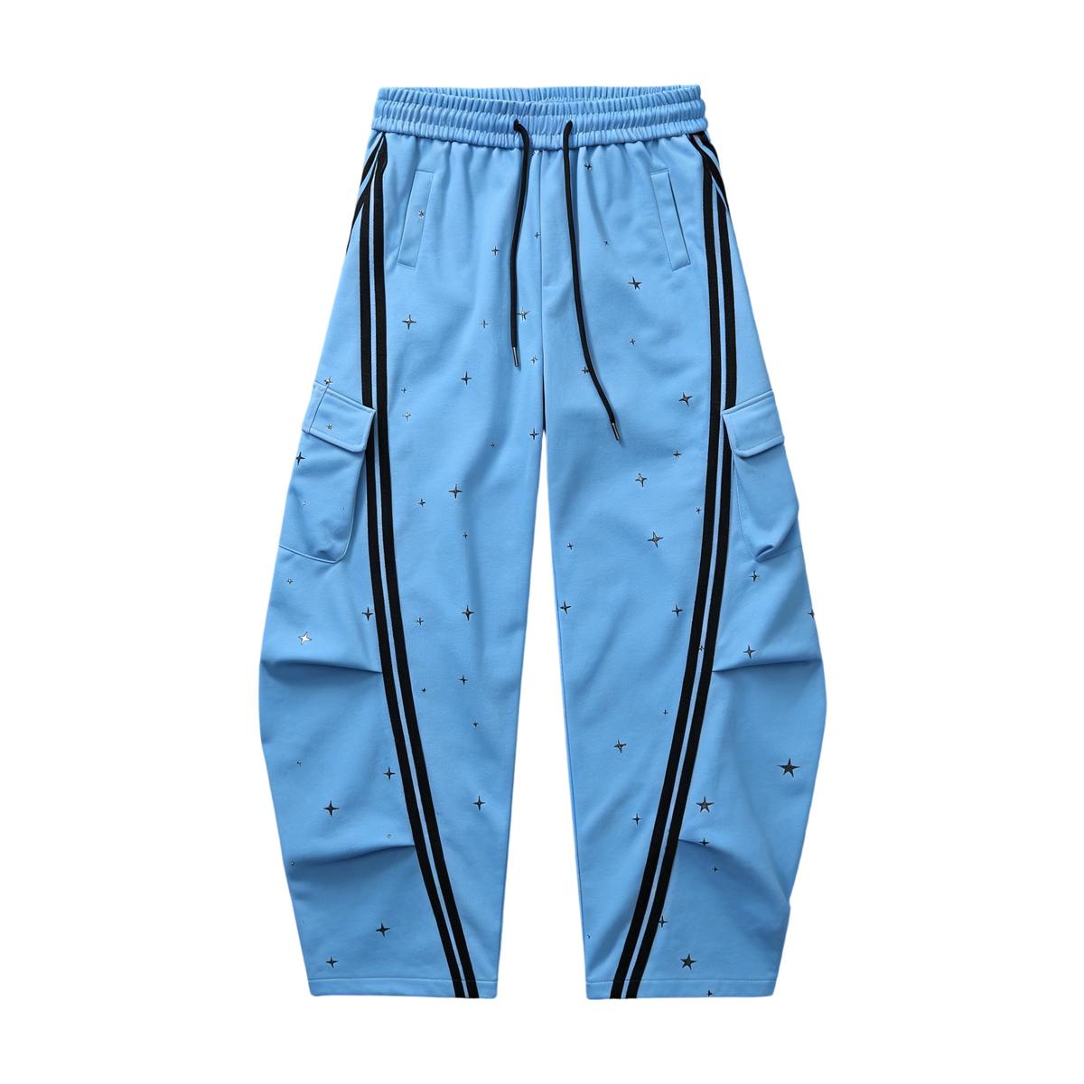 Women  Wide Leg Drawstring Joggers with Side Pockets