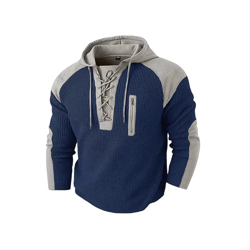Men's Hooded Sweatshirt with Drawstring Pockets
