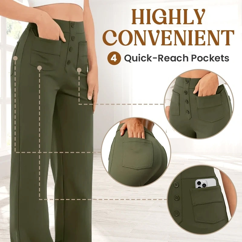 Women's Casual High Waist Stretch Pants